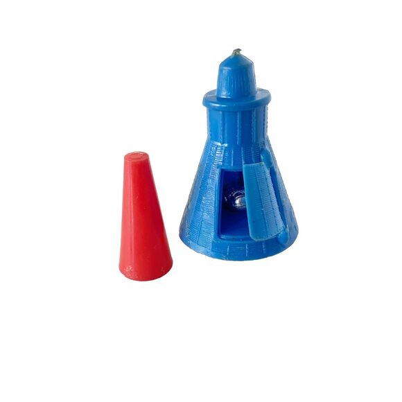 LP Space Toy Figure Lot Of 7 & Rocket Alien Robot Spaceman Lunar Vtg H.K. 1960s - Picture 3 of 10